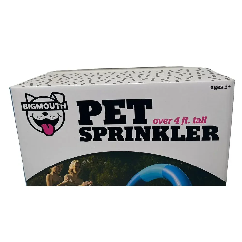 NEW Pet Dog Water Sprinkler 3 Super Spray Zones Bigmouth Over 4' Tall Inflatable